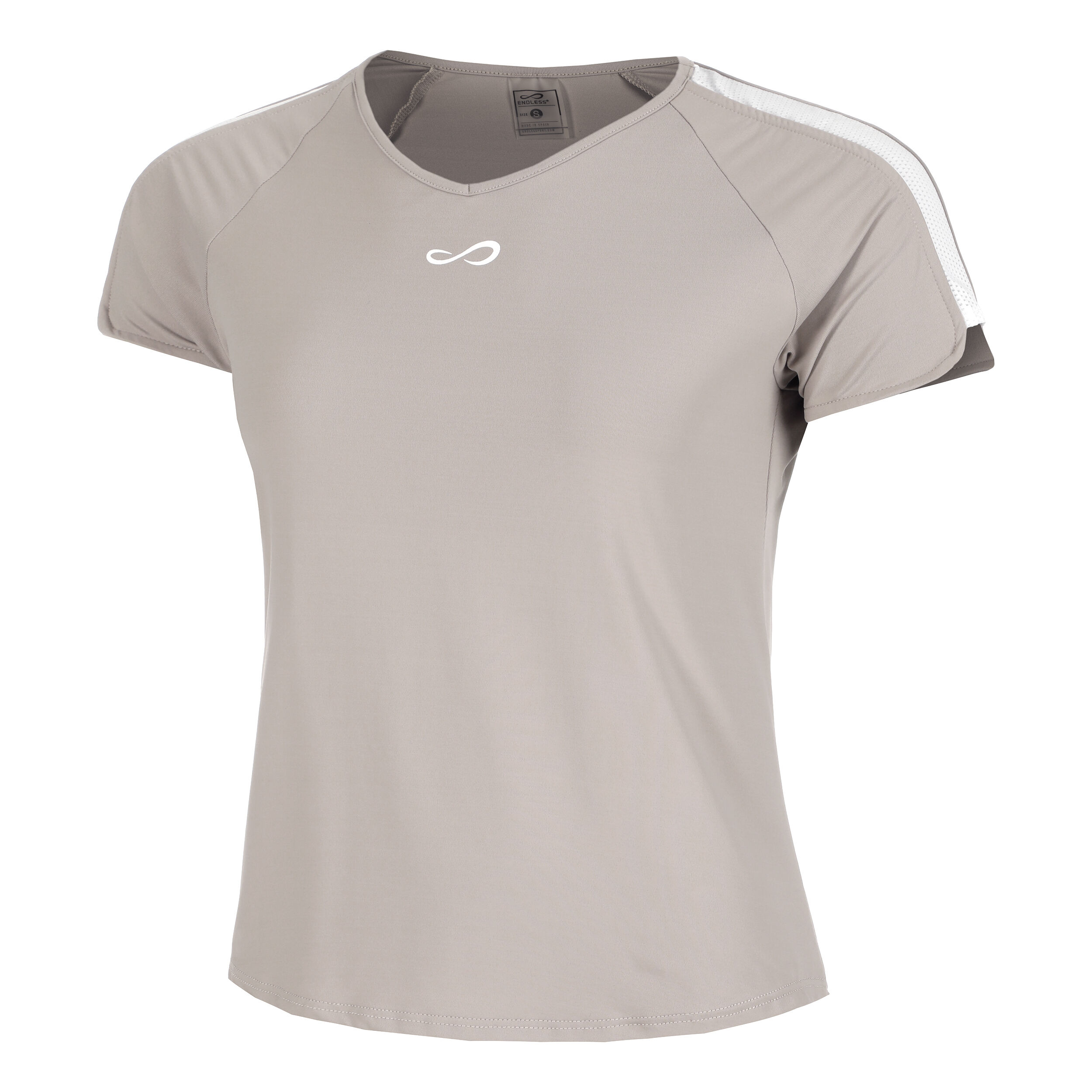 Mesh T-Shirt Damen - Creme
