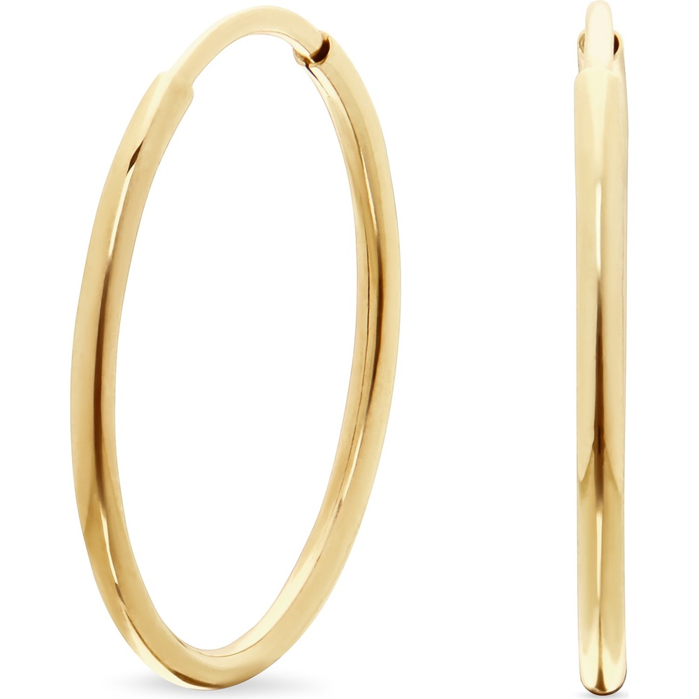 FAVS Créoles 375 Or jaune Boucles d'oreilles