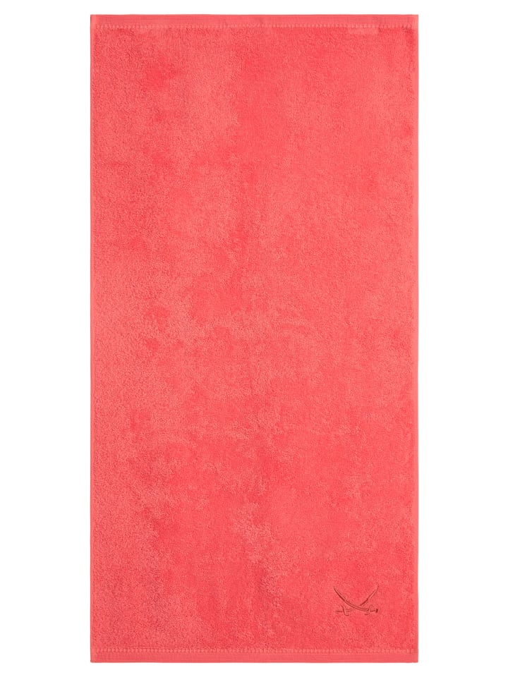 Sansibar 2er Duschtuch-Set „Frottier-Kollektion Classic“, 70x140 cm in Koralle günstig kaufen 70x140 cm