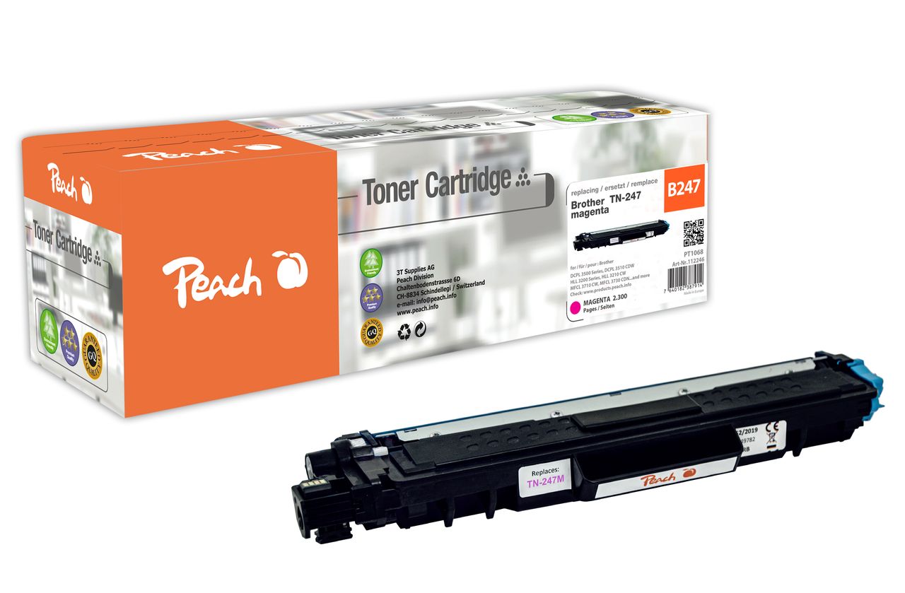 Peach Tonermodul magenta, ersetzt Brother TN-247M