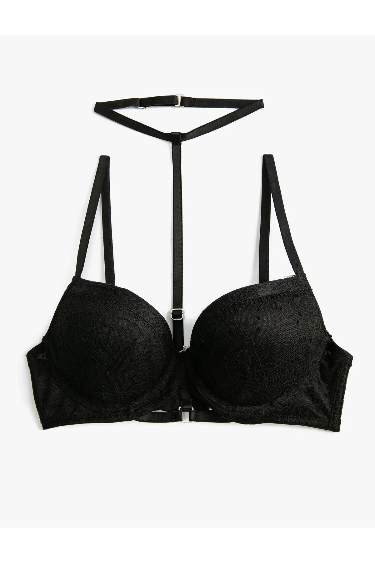Koton  Spitzen-Bralette-Ausschnitt mit detaillierten, gepolsterten Bügeln
