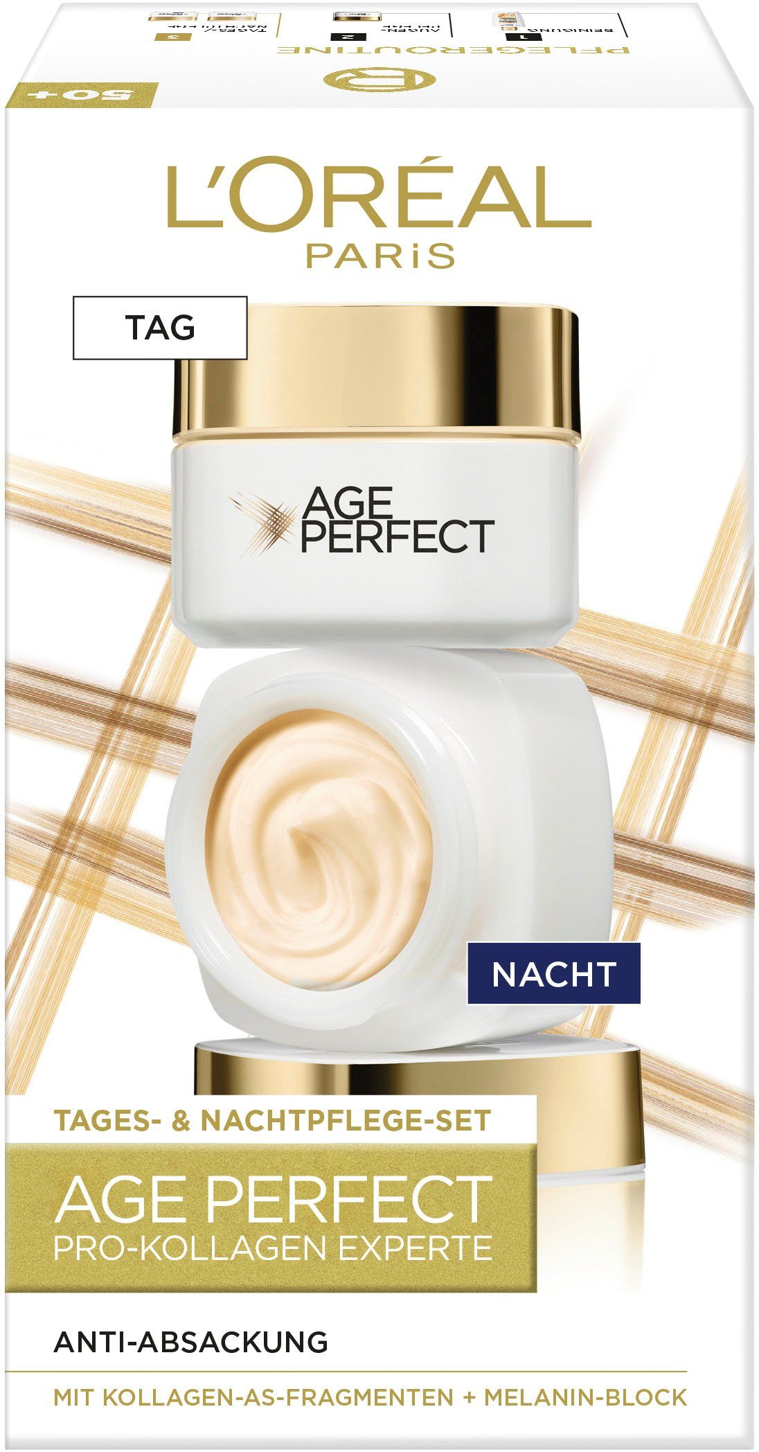 L'ORÉAL PARIS Gesichtspflege-Set Age Perfect Pro-Kollagen Tag & Nacht, 2-tlg.