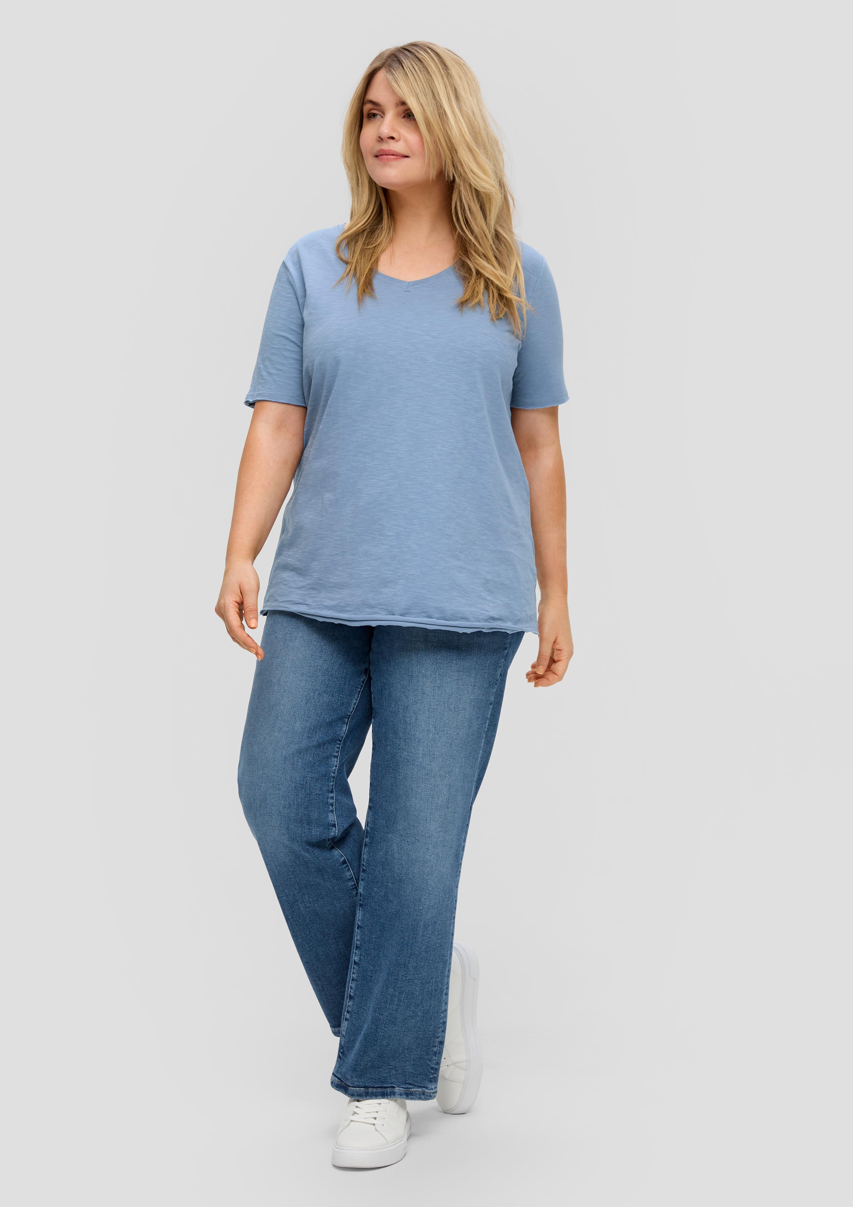 T-Shirt mit V-Ausschnitt  2151514-5271