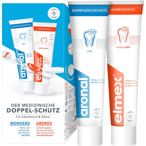 ARONAL/ELMEX Doppelschutz Zahnpasta  2X75 ml  Zahnpaste