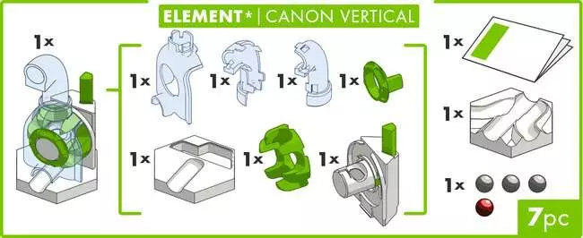 GraviTrax Element Vertical Cannon - Kugelbahn-Erweiterung für Kinder ab 8 Jahren