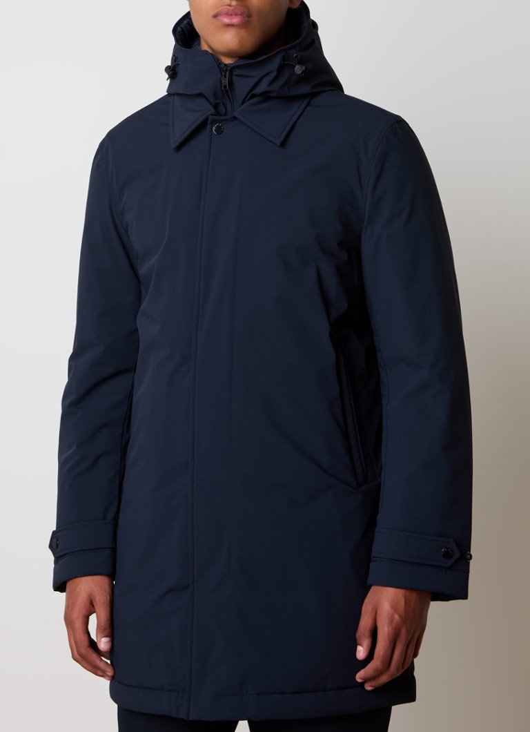 Woolrich Parka s kapucí a kapsami na zip