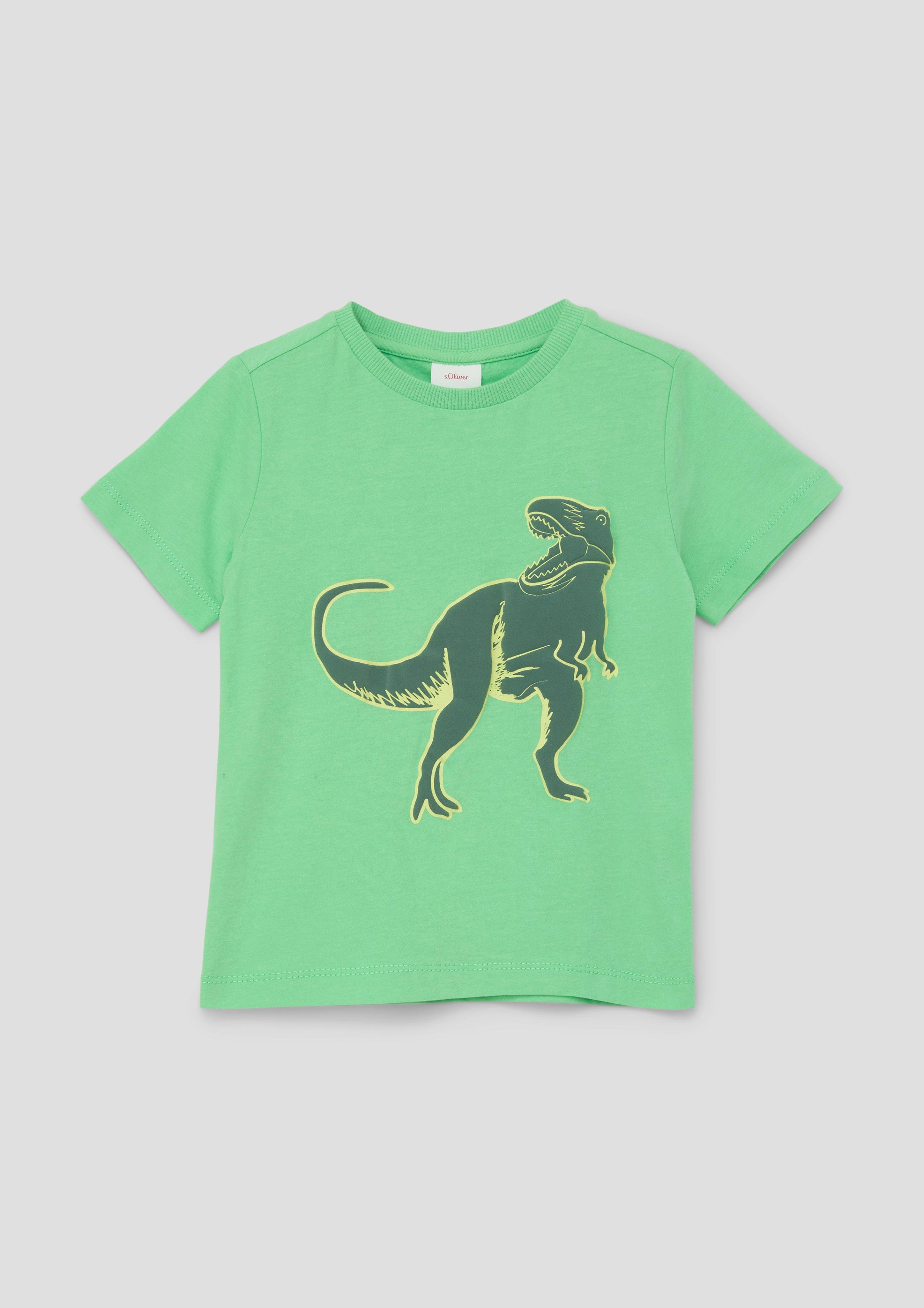 T-Shirt mit gummiertem Print  2143104-7303