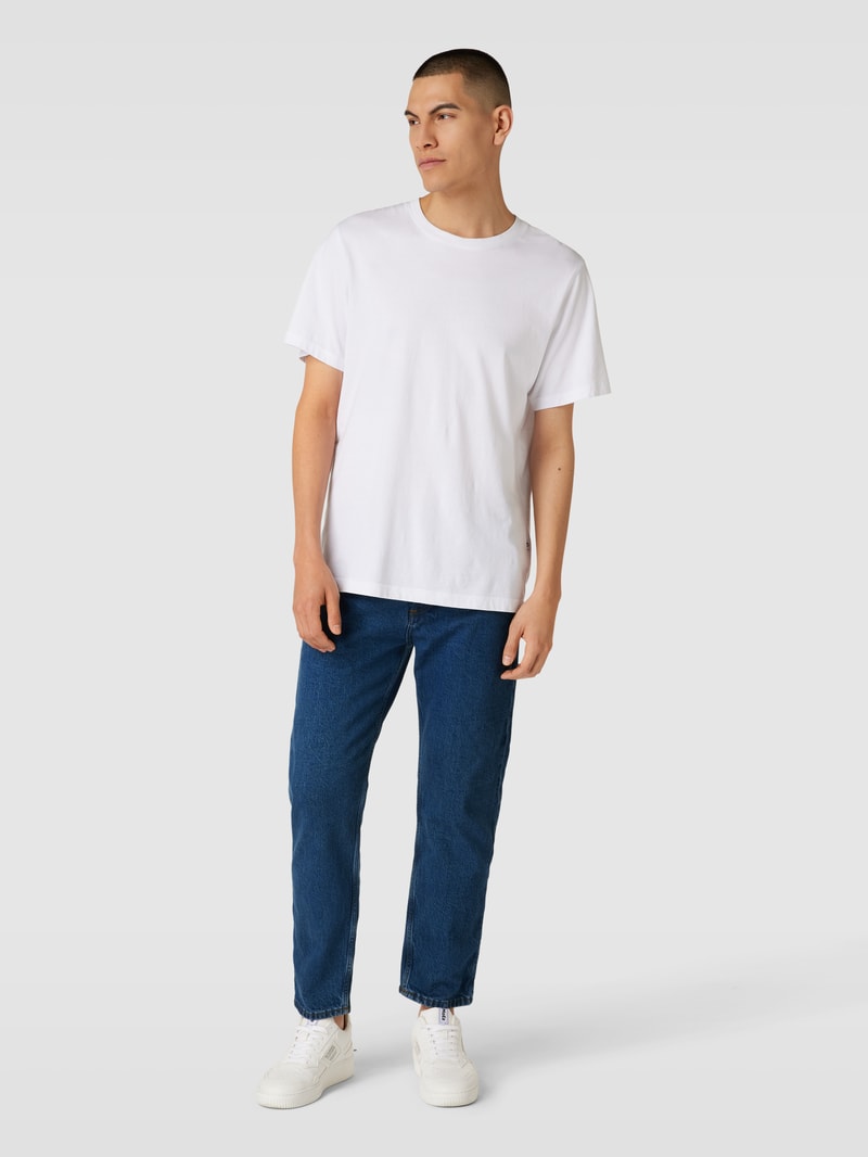 Jeans mit Label-Patch in jeans