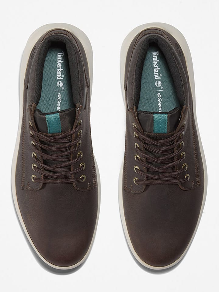 Timberland Leder-Sneakers in Braun günstig kaufen