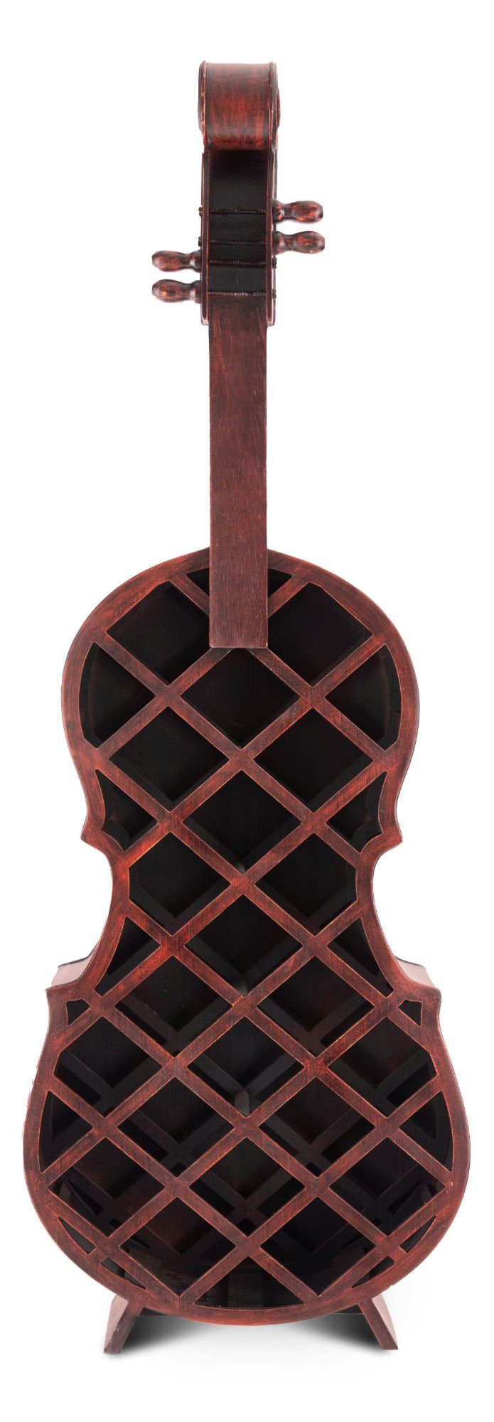 Stagecaptain Weinregal WR-21 Stradivino Wein- & Flaschenregal für 21 Flaschen, Weinständer Holz stehend in Vintage-Optik 