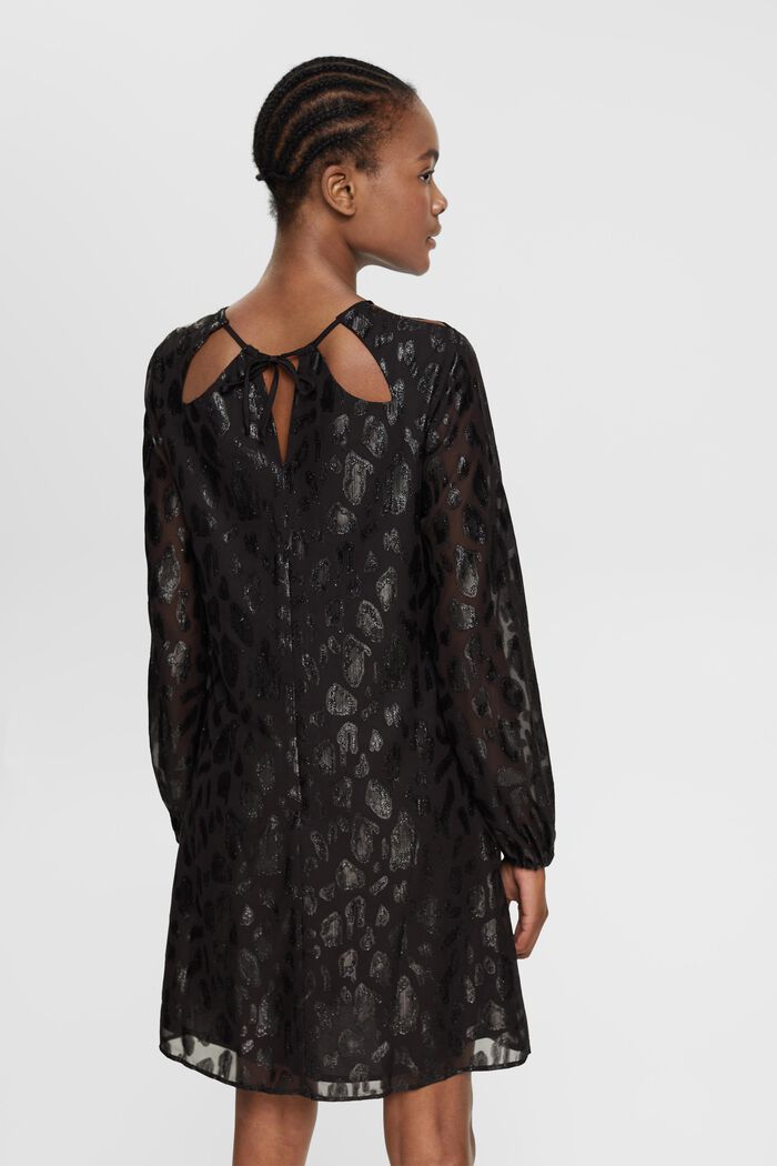 Gemustertes Kleid mit Glitzereffekt