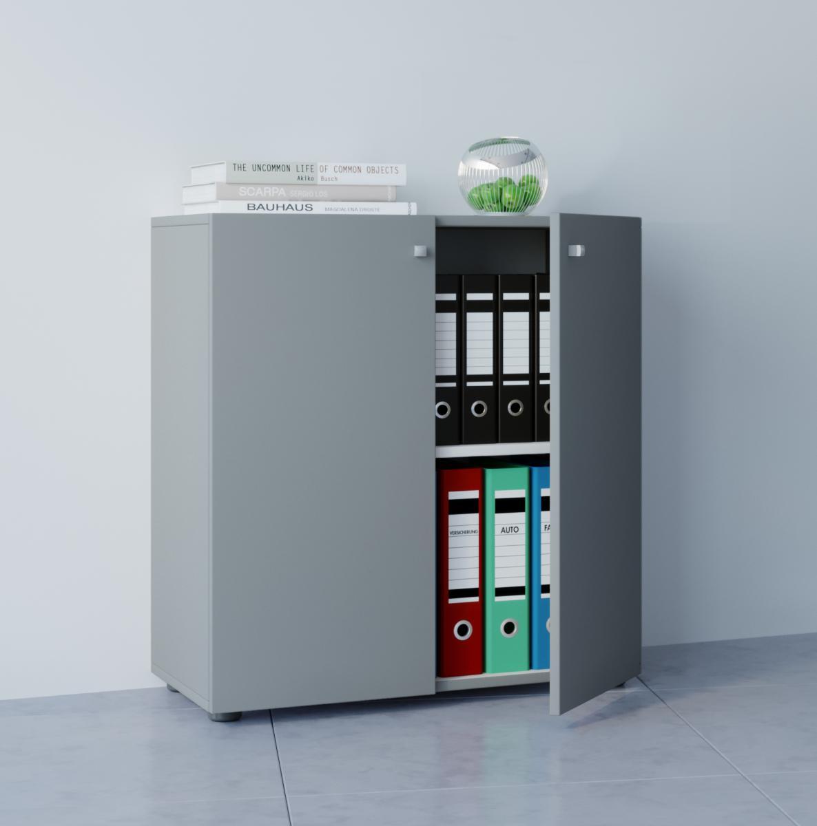 VCM my office Aktenschrank Vandol Mini Grau