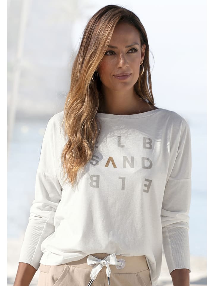 ELBSAND Longsleeve in weiß günstig kaufen