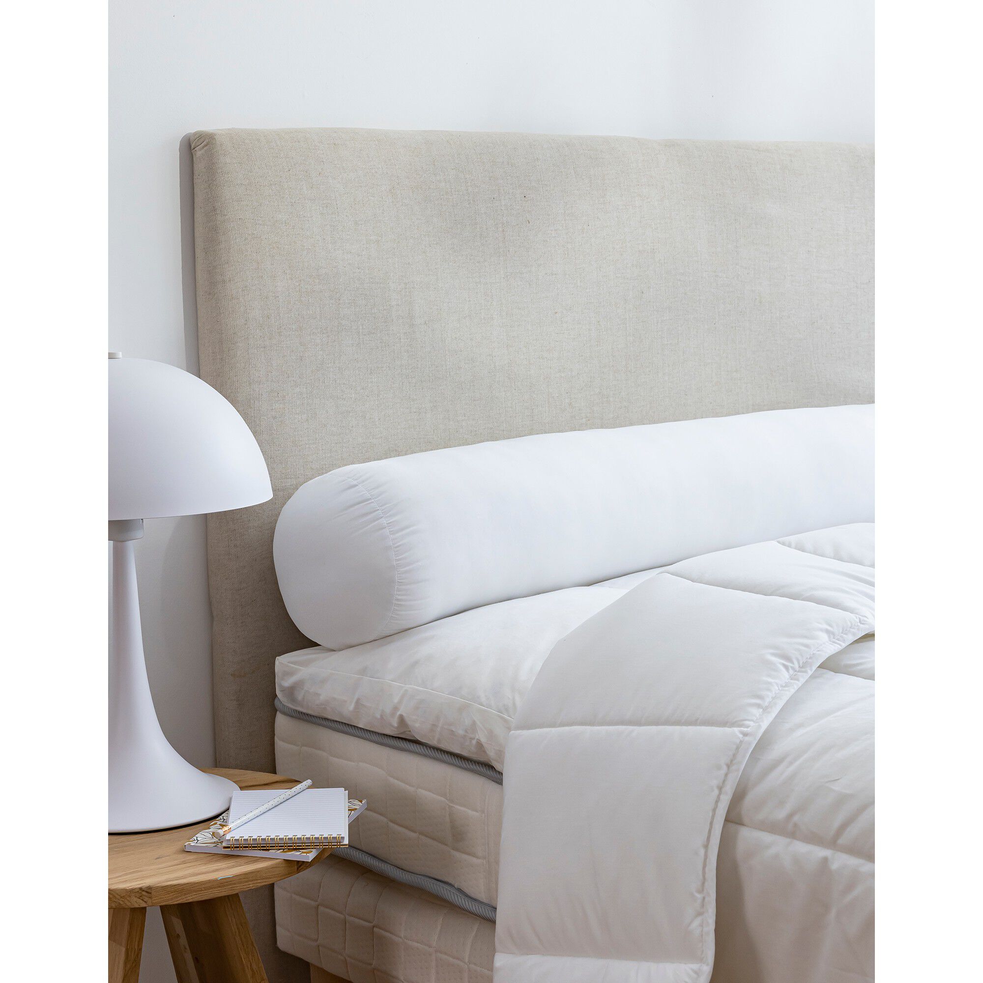 Traversin microfibre confort moelleux