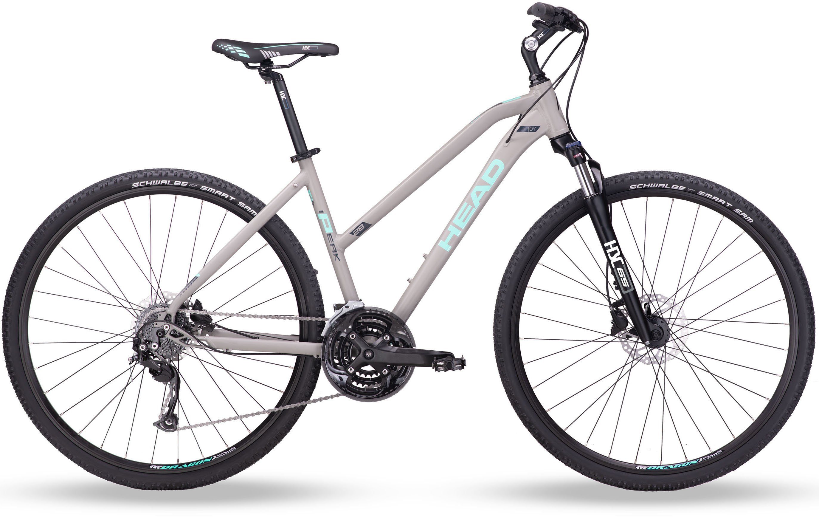 Head Crossrad I-Peak II, 27 Gang S-Ride RDM300 Schaltwerk, Kettenschaltung