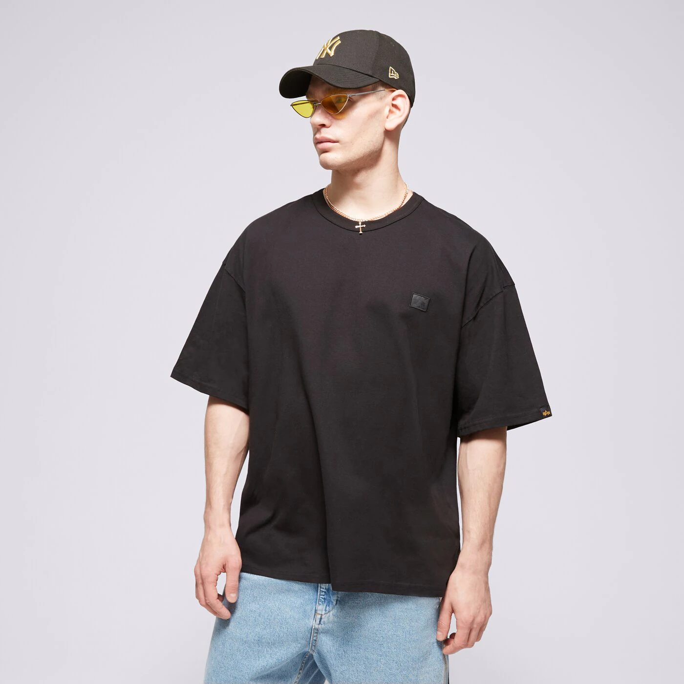 ALPHA INDUSTRIES T-SHIRT ALPHA ESSENTIALS RL T Schwarz