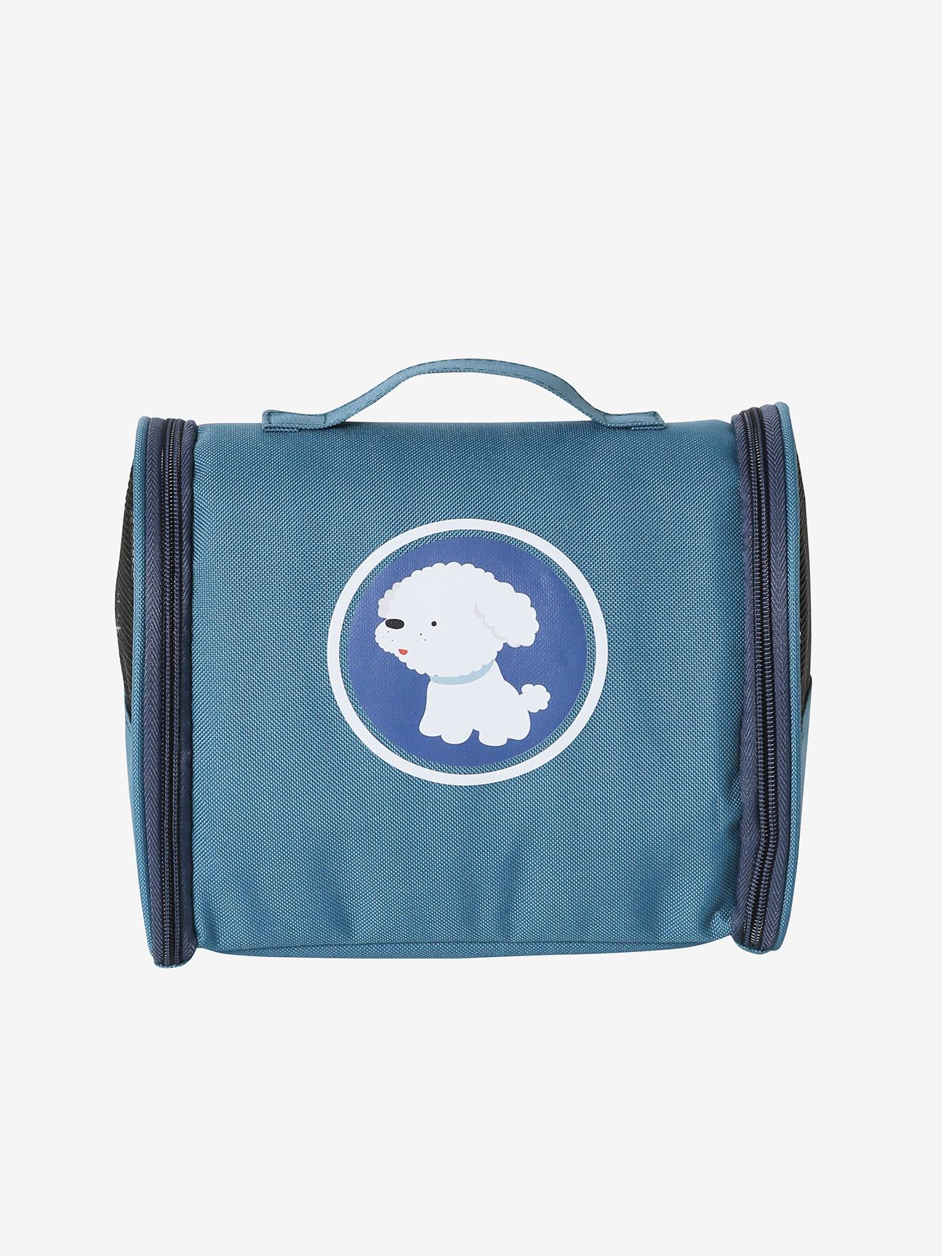 Vertbaudet Plüschhund mit Zubehör, Holz FSC - blau
