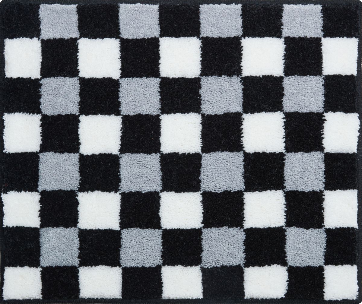 Badteppich Jocylin Grau 40 x 50 cm