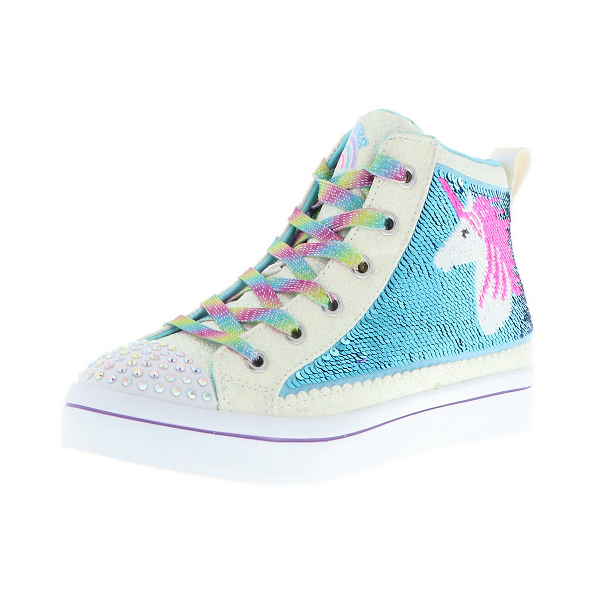 314550L/WMLT Twi-Lites 2.0-Unicorn Surprise Kinder Mädchen Sneaker Halbschuhe türkis/weiß/mehrfarbig/glitzer