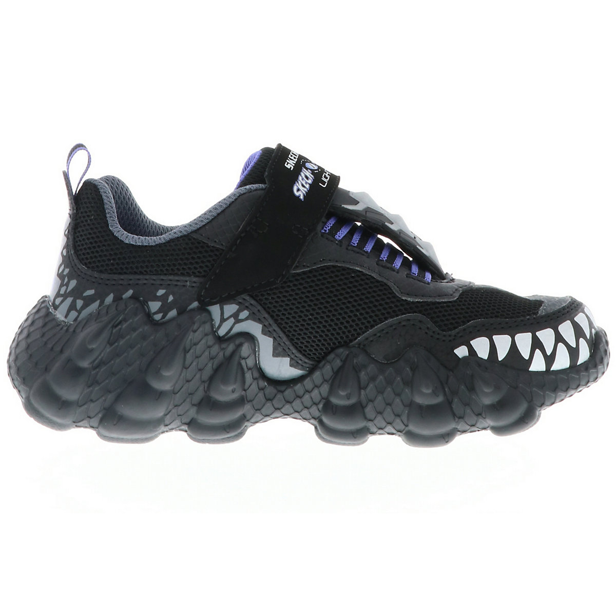 400112L/BKCC S Lights-Skech-O-Saurus Lights-Dino-Tracker Kinder Jungen Sneaker Turnschuhe Halbschuhe schwarz/grau/blau