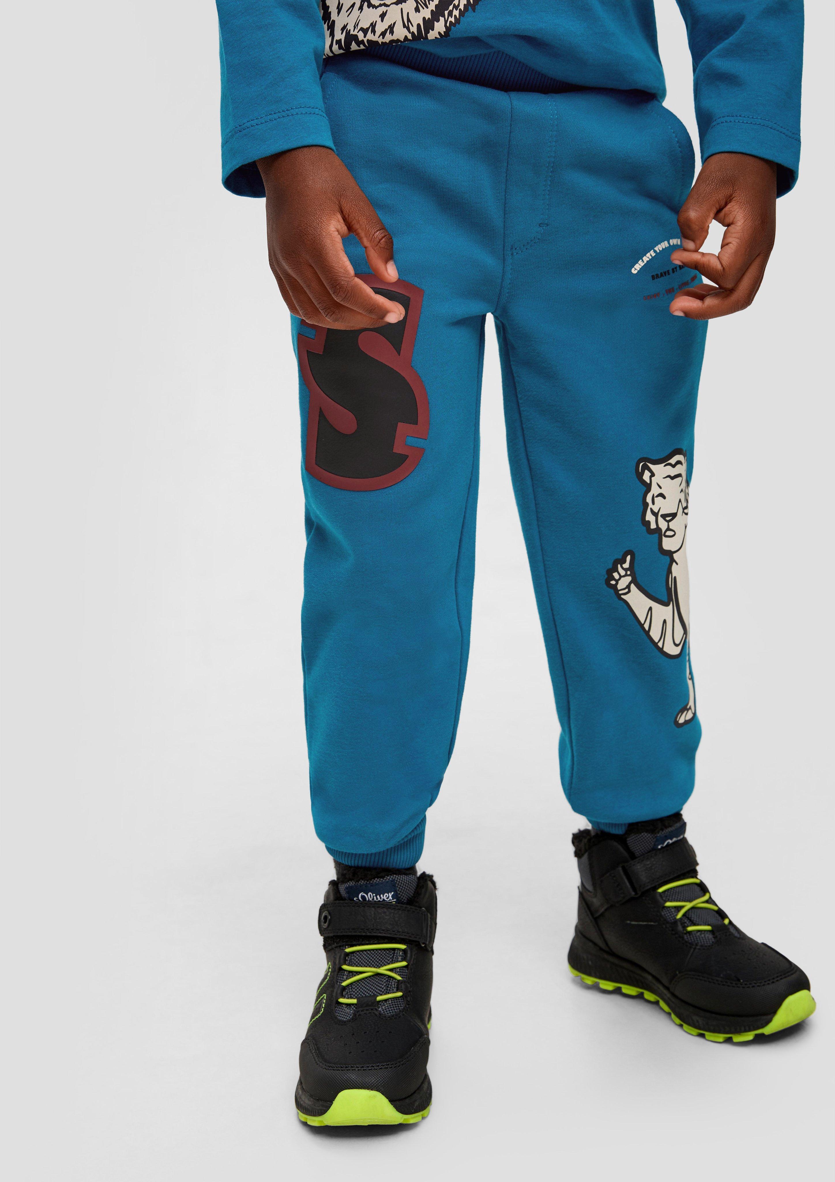 Regular: Sweatpeants mit gummierten Prints  2134186-6471