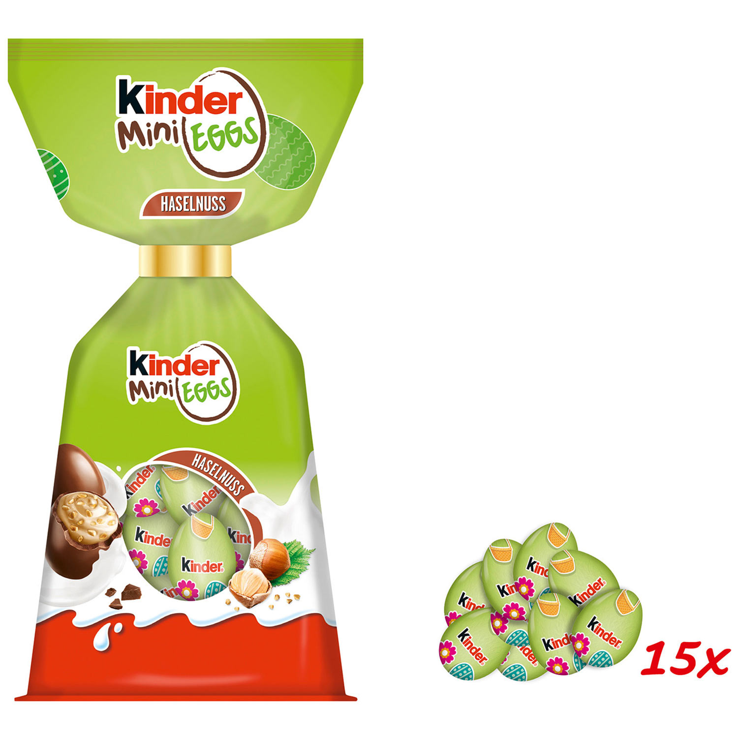 kinder Mini Eggs Haselnuss Ostern 85g