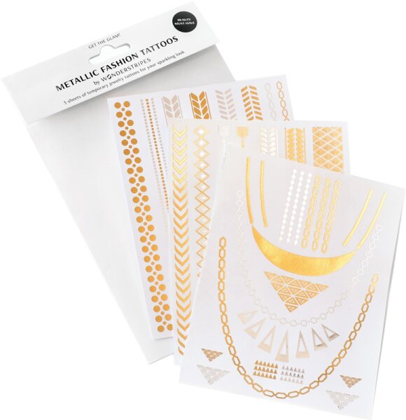 Wonderstripes Metallic Colour Set Flash Tattoo