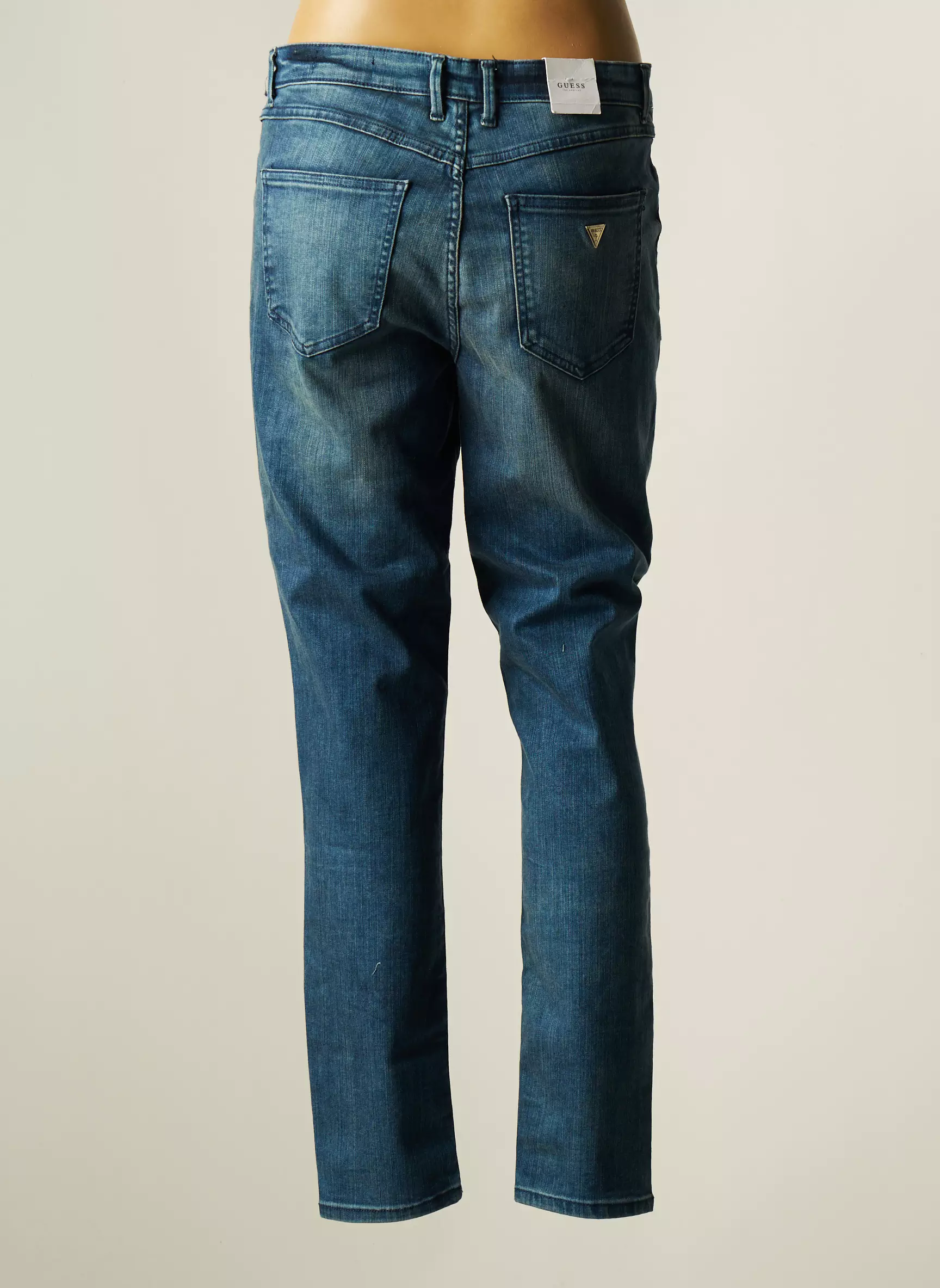 Guess Jeans Coupe Droite Femme couleur bleu