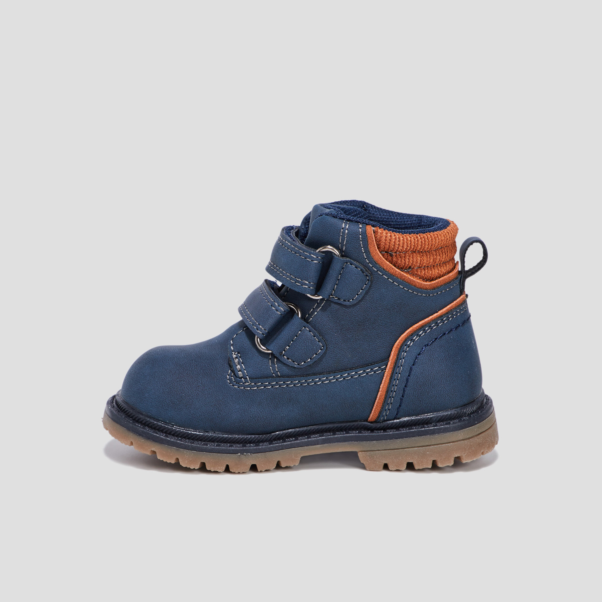 Bottines à scratchs bleu marine bébé garçon | La Halle