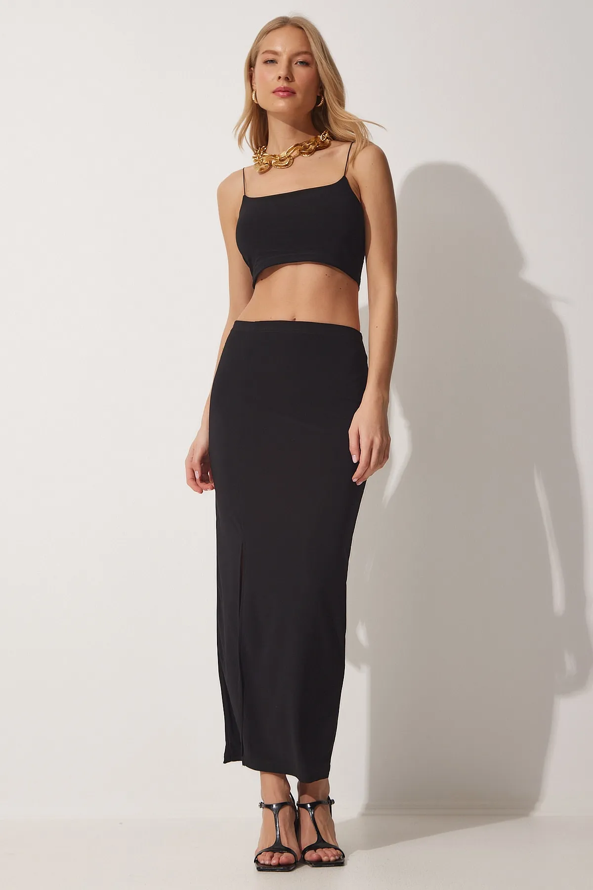Happiness İstanbul  Zweiteiler - Schwarz - Regular Fit