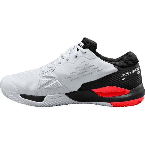 HERREN TENNISOUTDOORSCHUHE RUSH PRO ACE CLAY WH/BK/POPPY RED