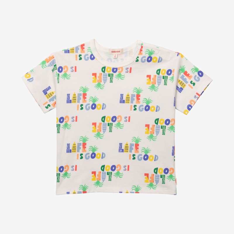 T-shirt bébé garçon typo beige Catimini