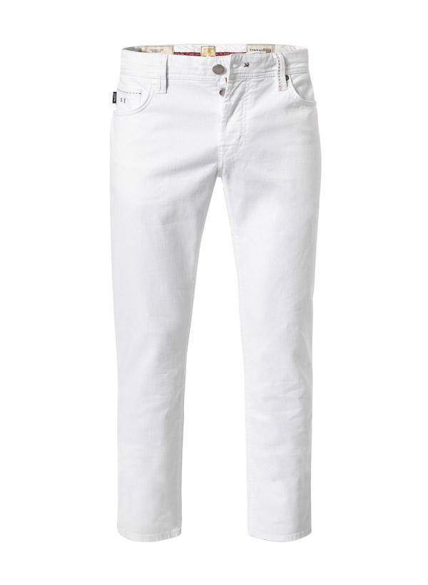 tramarossa, Jeans Leonardo, Regular Slim, Baumwoll-Stretch, Midnight Sun, weiß