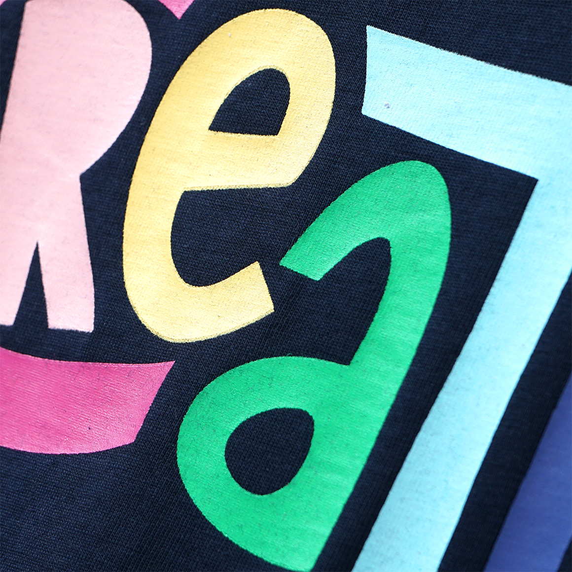 Mädchen Langarmshirt mit Message-Print