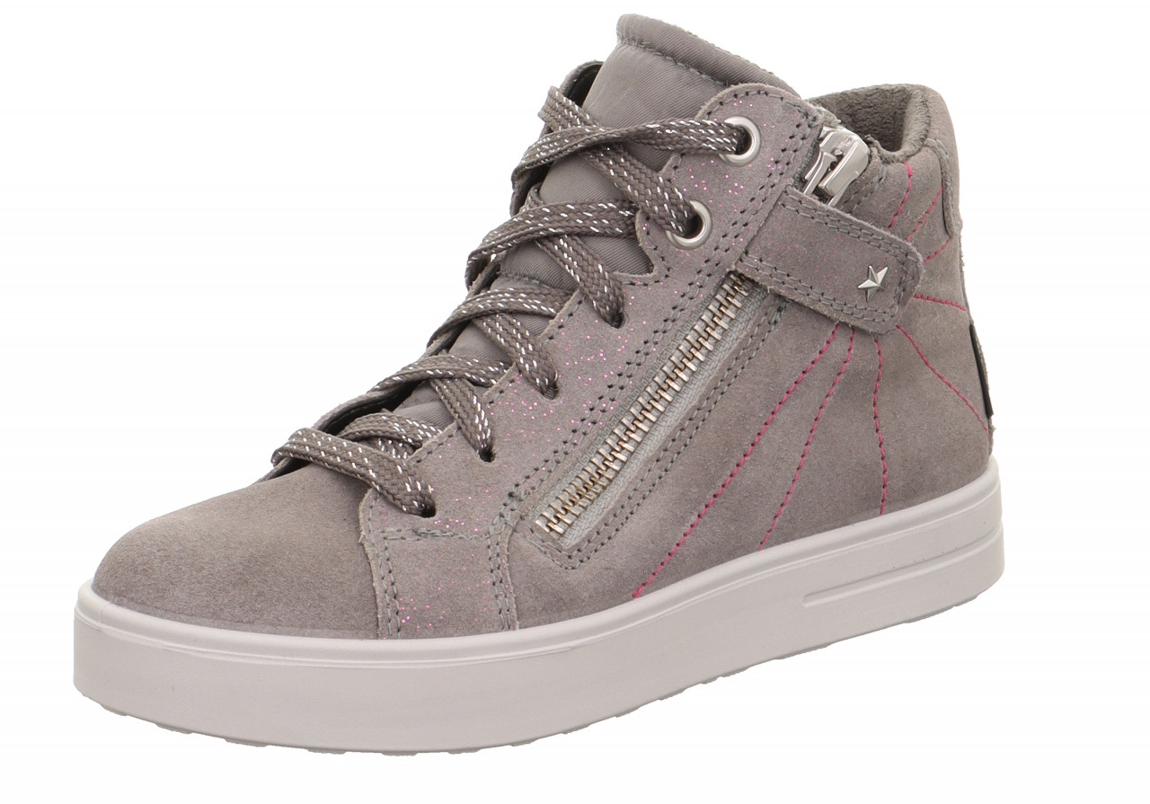 STELLA - Grau Sneaker high mit Reißverschluss