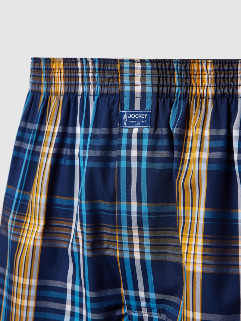 Boxershorts mit Tartan-Karo in dunkelblau