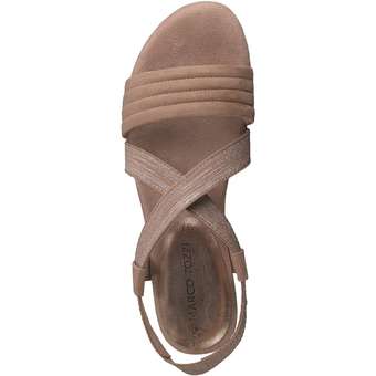 Marco Tozzi Earth Edition Keilsandale in rosa