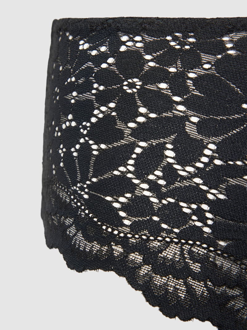 Pants mit Spitzenbesatz Modell 'Wonderfulace' in schwarz