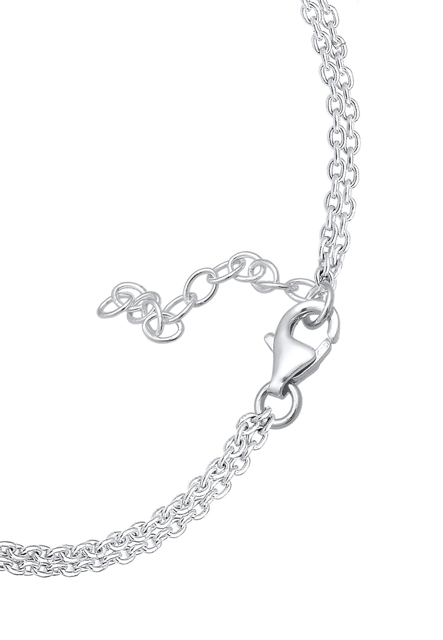 Anillo Elli para mujer, elegante y brillante, con cristales de plata de ley 925.