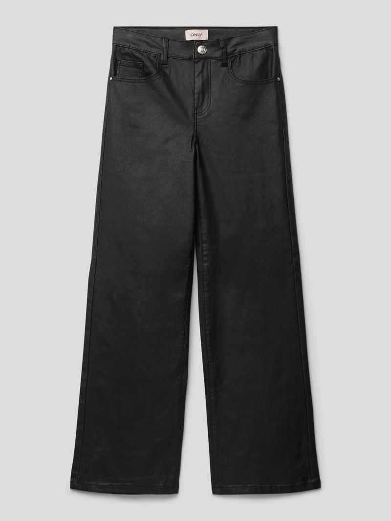 Jeans mit französischen Eingrifftaschen Modell 'JUICY' in schwarz