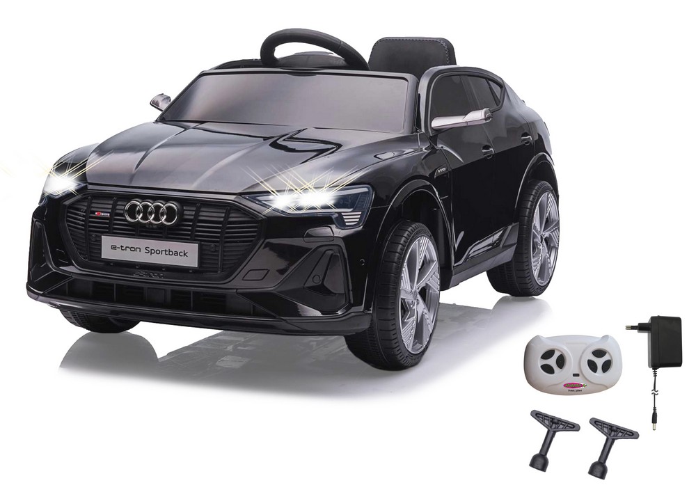 Jamara e.K. JAMARA-461821-Ride-on Audi e-tron Sportback schwarz 12V 2,4GHz