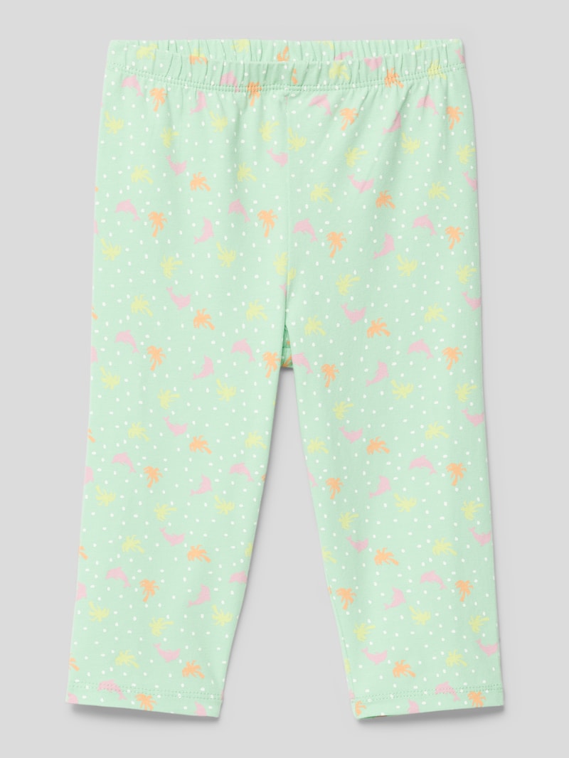 Leggings mit Allover-Print in mint
