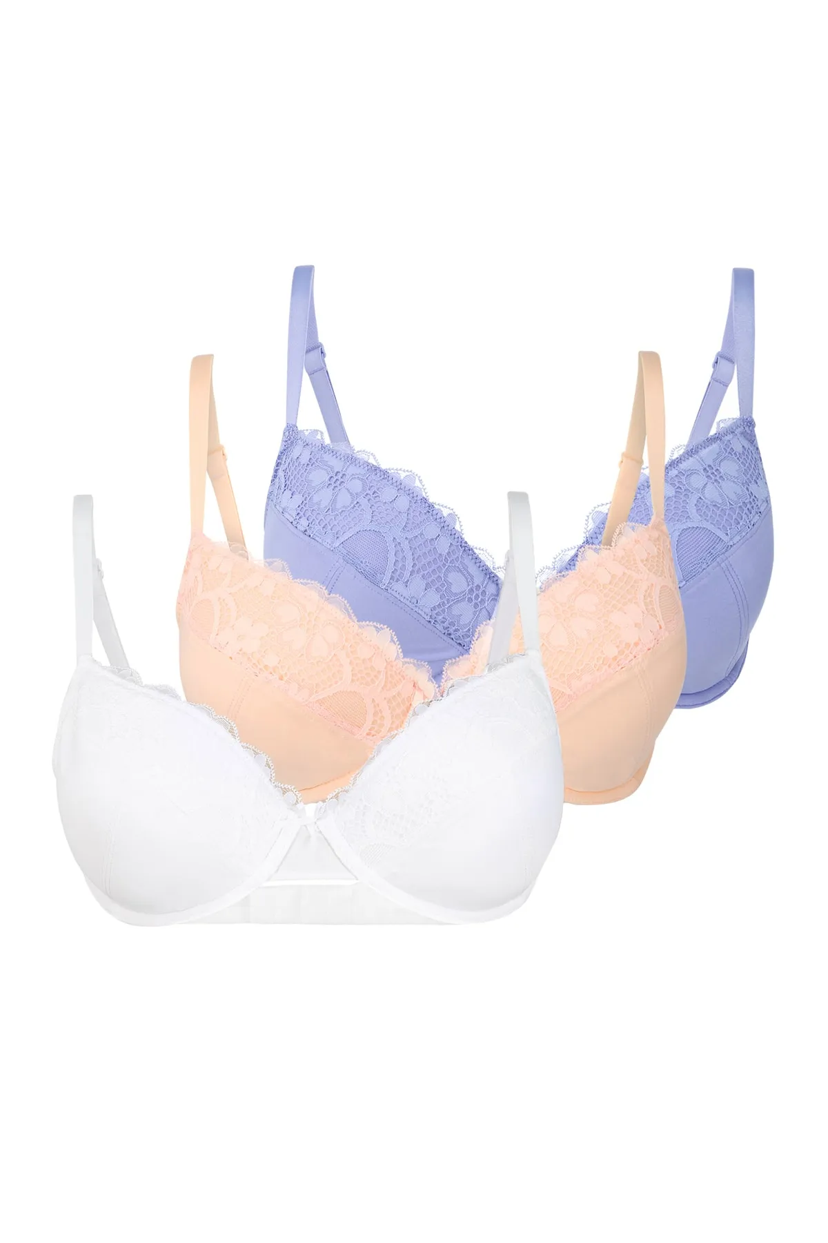 PETITE FLEUR  BH - Lila - Unifarben