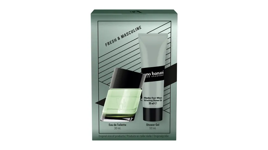 bruno banani Made for Men Eau de Toilette + Duschgel Geschenkpackung