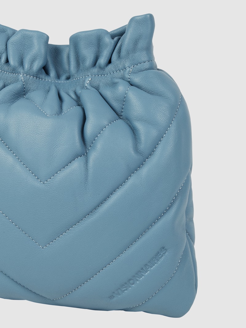 Crossbody Bag aus Leder Modell 'Lilou' in blau