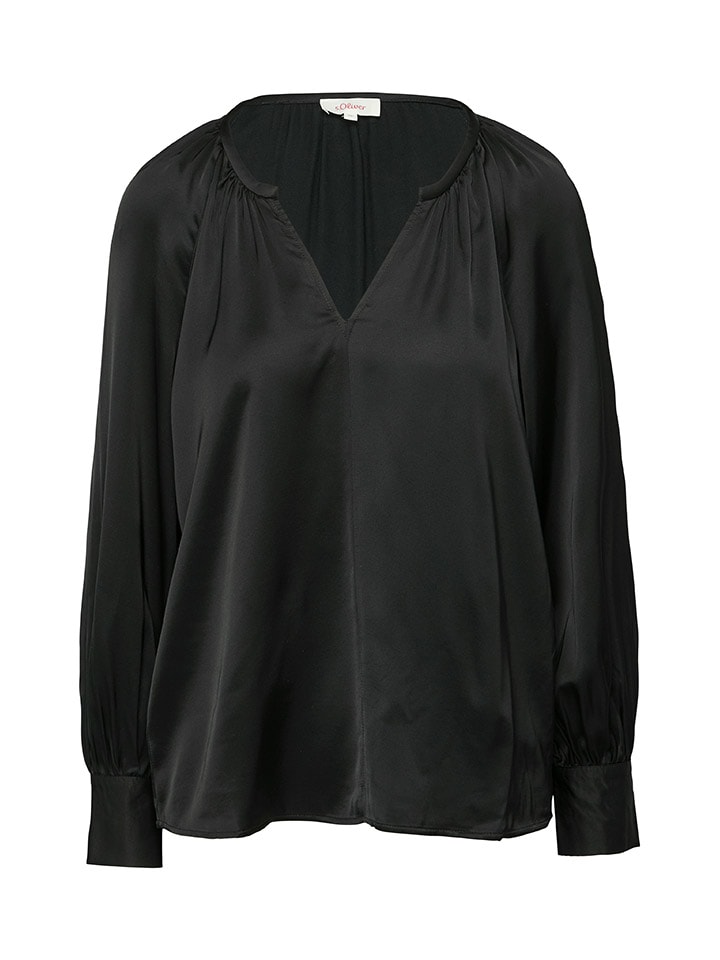 comma Bluse in Schwarz günstig kaufen