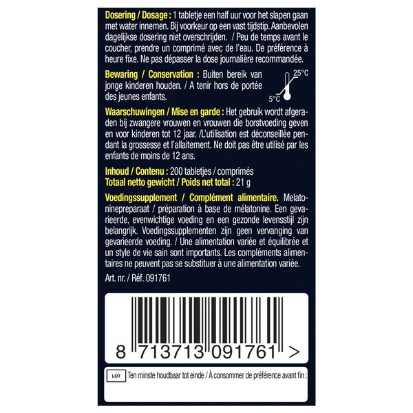 Lucovitaal Melatonină 299mcg Comprimate cu eliberare prelungită 200 bucăți