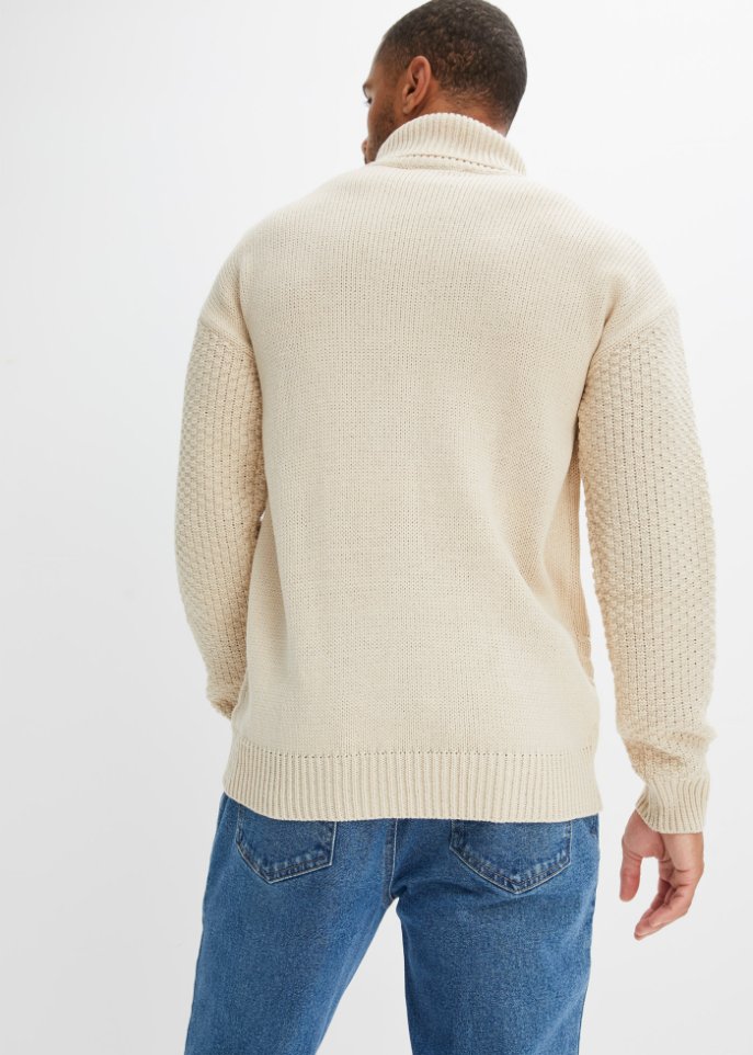 Rollkragenpullover, Loose Fit