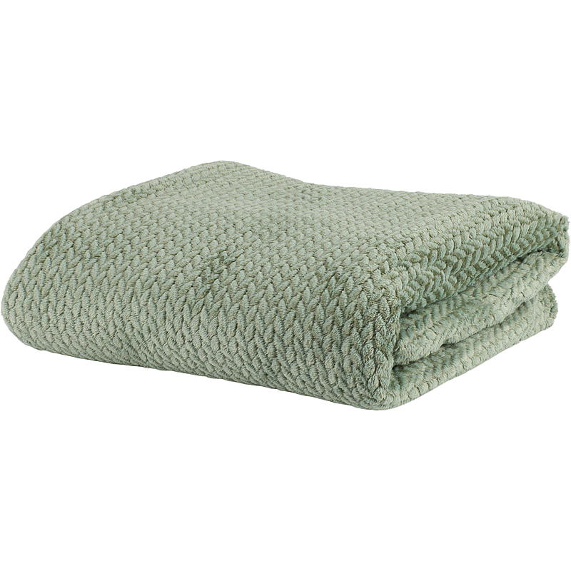Home Pledd 150x200 cm flanellfleece grønn