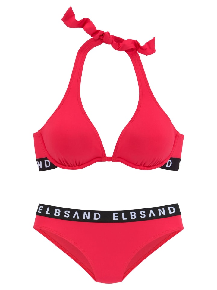 ELBSAND Bügel-Bikini in rot günstig kaufen
